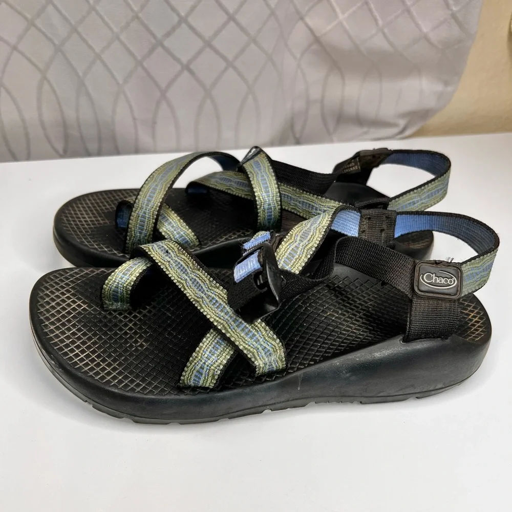 Chaco Z2 Vibram Soles Hiking Sandals Green Women’s Size 9